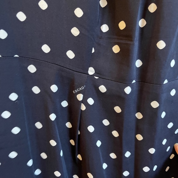 Escada Silk Navy Polka Dress - Picture 7 of 7